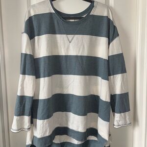 Altar'd State Aqua Long Sleeve Top